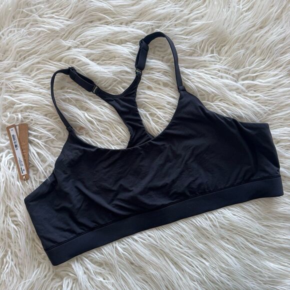 Skims Fits Everybody Racerback Bralette Onyx Size 3X - Picture 3 of 7